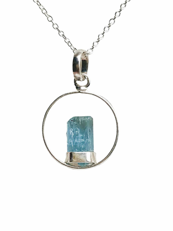 aquamarine pendant necklace