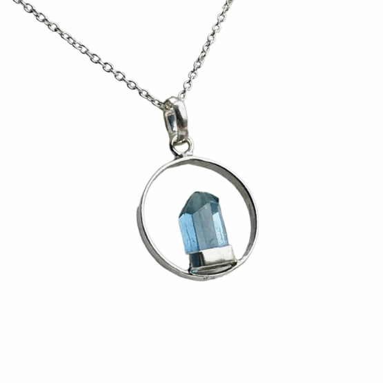 aquamarine pendant necklace