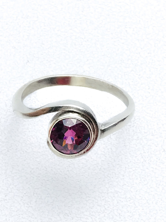 rhodolite garnet ring