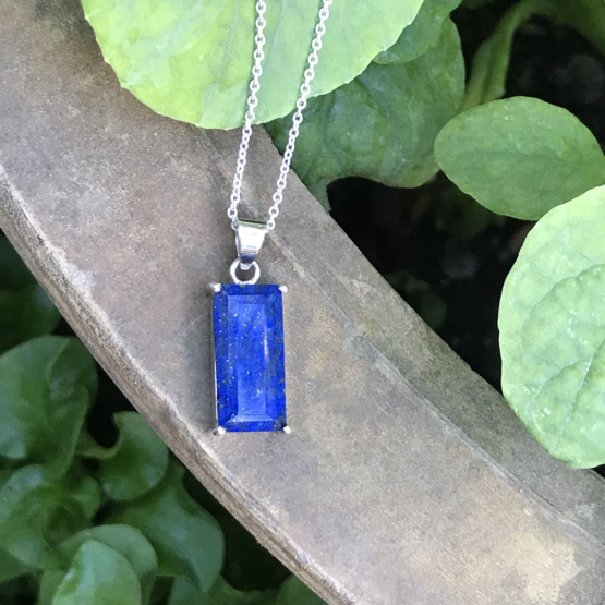 Lapis pendant necklace