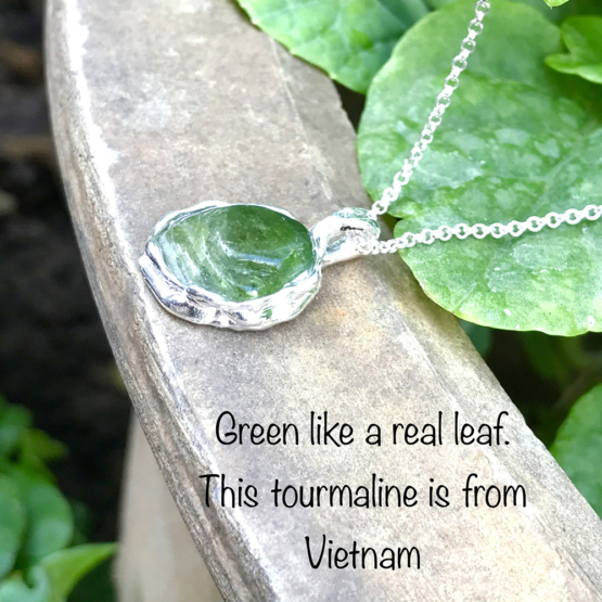 green tourmaline pendant