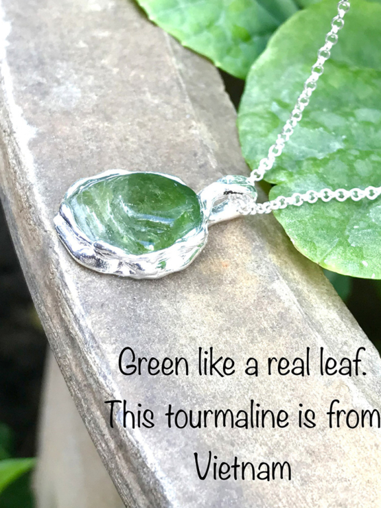 green tourmaline pendant