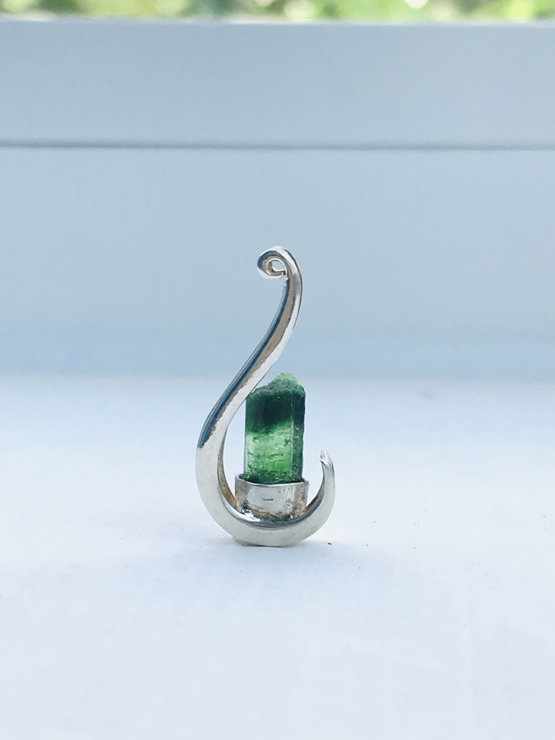 green tourmaline pendant for women-