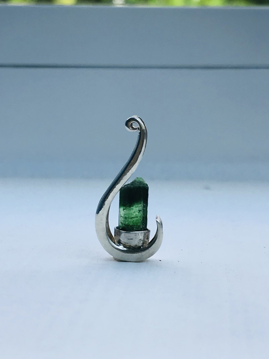 green tourmaline pendant for women-