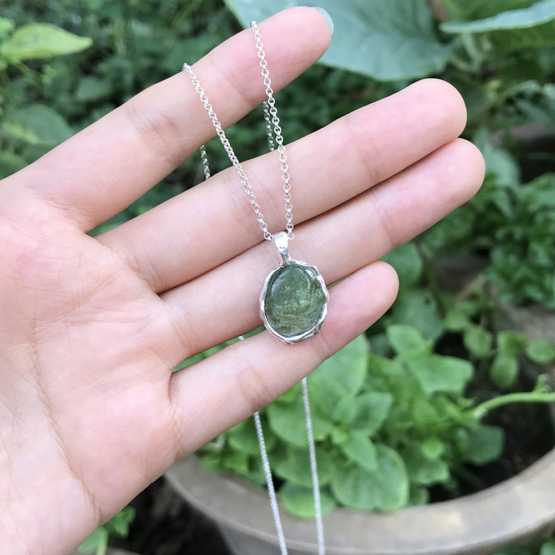 green tourmaline pendant