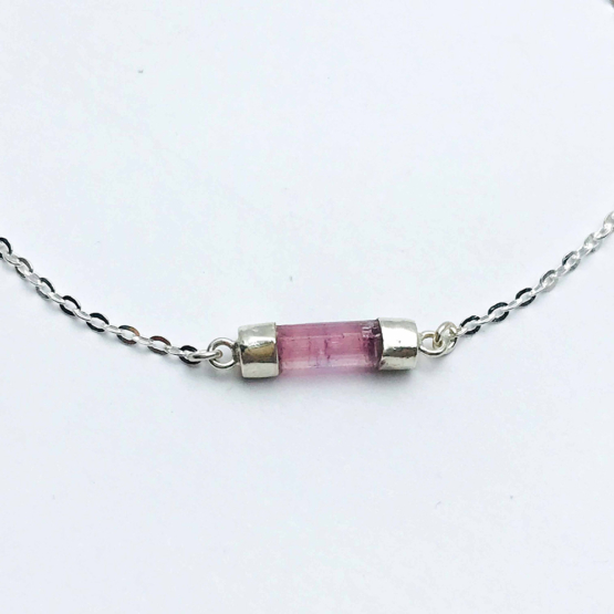 Pink tourmaline bracelet for girls- pink tourmaline crystal bracelet- raw tourmaline bracelet-Pink stone bracelet