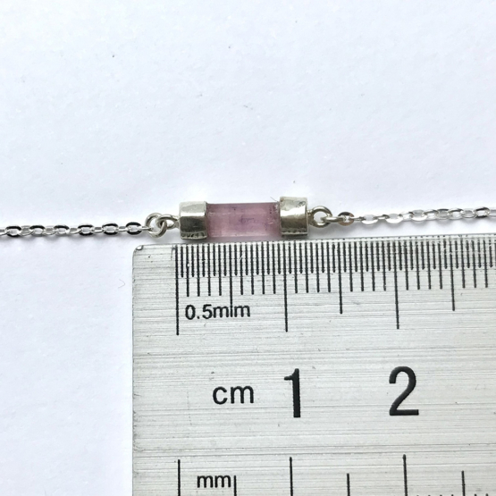 Pink tourmaline bracelet for girls- pink tourmaline crystal bracelet- raw tourmaline bracelet-Pink stone bracelet