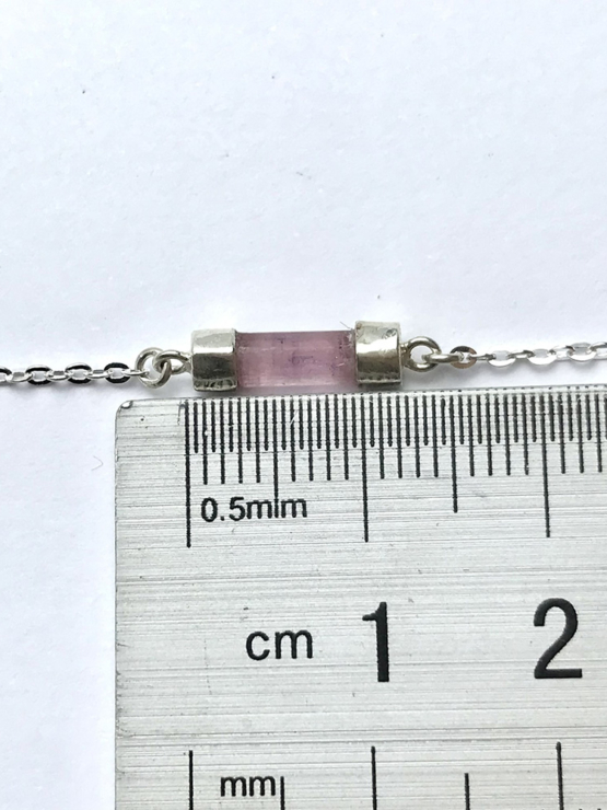Pink tourmaline bracelet for girls- pink tourmaline crystal bracelet- raw tourmaline bracelet-Pink stone bracelet