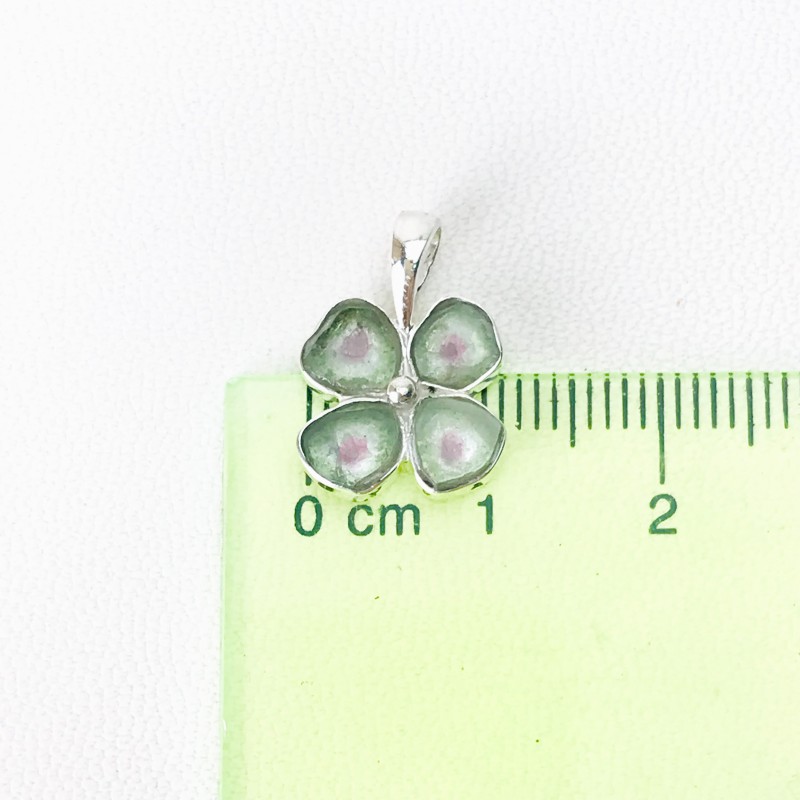 Clover watermelon tourmaline pendant sterling silver watermelon tourmaline pendant Clover watermelon tourmaline pendant sterling silver watermelon tourmaline pendant