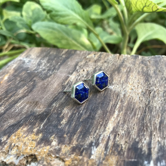 Lapis earrings for girls- Lapis lazuli dangle earrings - lapis jewelry- Blue stone earrings