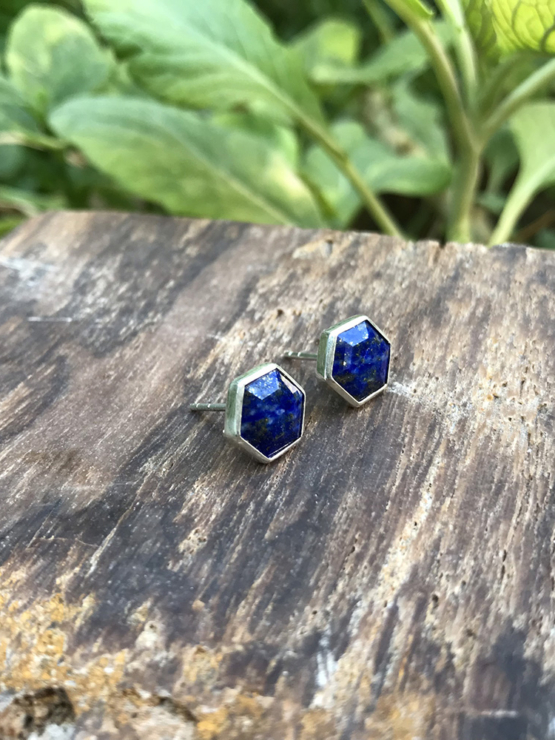 Lapis earrings for girls- Lapis lazuli dangle earrings - lapis jewelry- Blue stone earrings