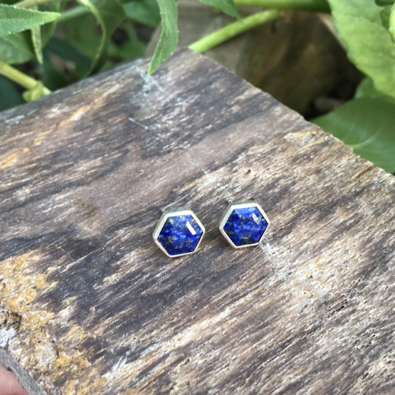 Lapis earrings for girls- Lapis lazuli dangle earrings - lapis jewelry- Blue stone earrings