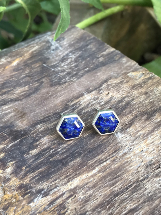 Lapis earrings for girls- Lapis lazuli dangle earrings - lapis jewelry- Blue stone earrings