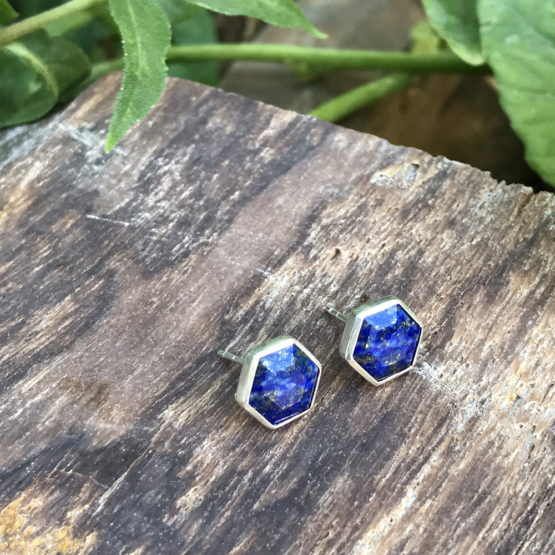 Lapis earrings for girls- Lapis lazuli dangle earrings - lapis jewelry- Blue stone earrings