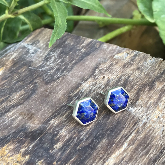 Lapis earrings for girls- Lapis lazuli dangle earrings - lapis jewelry- Blue stone earrings