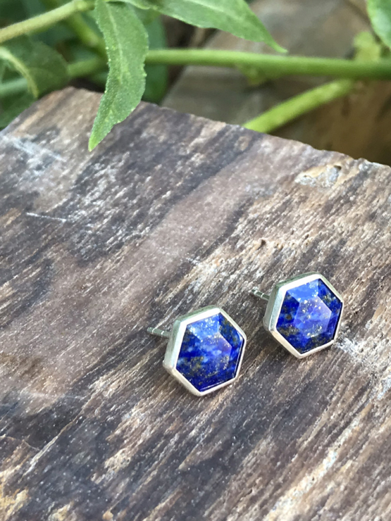 Lapis earrings for girls- Lapis lazuli dangle earrings - lapis jewelry- Blue stone earrings