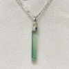 Natural green tourmaline pendant for women- Raw green tourmaline pendant- green tourmaline pendant- tourmaline crystal pendant