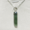 Natural green tourmaline pendant for women- Raw green tourmaline pendant- green tourmaline pendant