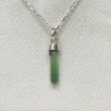 Natural green tourmaline pendant for women- Raw green tourmaline pendant- green tourmaline pendant- tourmaline crystal pendant