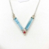 Aquamarine choker necklace