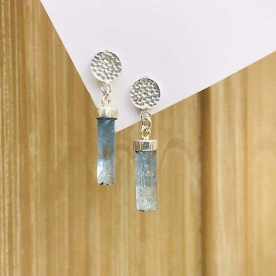 Aquamarine drop earrings