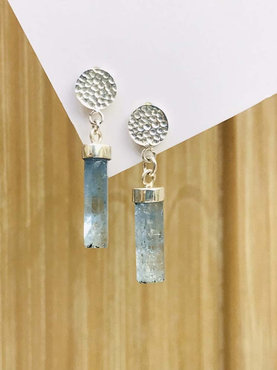 Aquamarine drop earrings