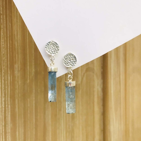 Aquamarine drop earrings