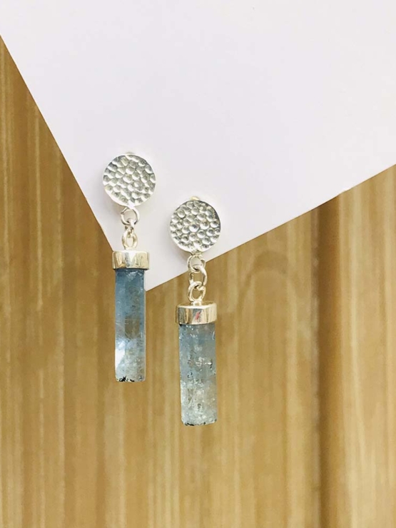 Aquamarine drop earrings