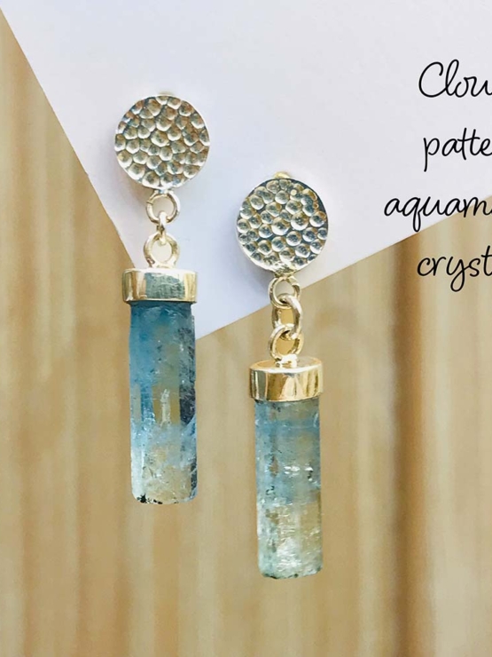 Aquamarine drop earrings