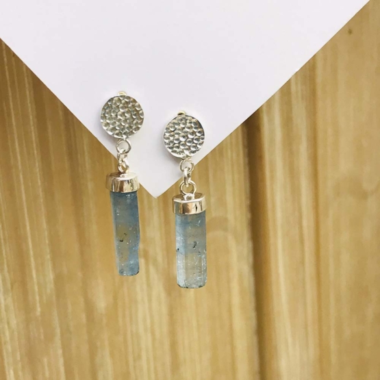 Aquamarine drop earrings