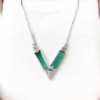 Green tourmaline choker necklace