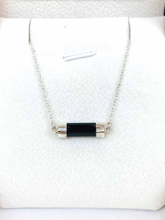 Horizontal black tourmaline choker for girls - black tourmaline choker - horizontal crystal choker