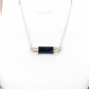 Horizontal black tourmaline choker for girls - black tourmaline choker - horizontal crystal choker