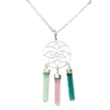 Dream catcher tourmaline pendant dream catcher necklace tourmaline crystal sterling silver pendant