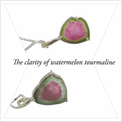 the clarity of watermelon tourmaline