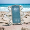 natural Aquamarine crystal ring for girl Raw aquamarine ring Natural aquamarine silver ring