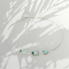Dainty green tourmaline bracelet for girls natural green tourmaline bracelet tiny green tourmaline bracelet natural green tourmalibracelet for women (1)