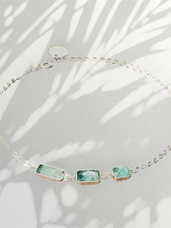 Dainty green tourmaline bracelet for girls natural green tourmaline bracelet tiny green tourmaline bracelet natural green tourmalibracelet for women (1)