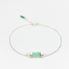 Dainty green tourmaline bracelet for girls-natural green tourmaline bracelet-tiny tourmaline bracelet for women