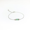 Dainty green tourmaline bracelet for girls-natural green tourmaline bracelet-tiny tourmaline bracelet for women