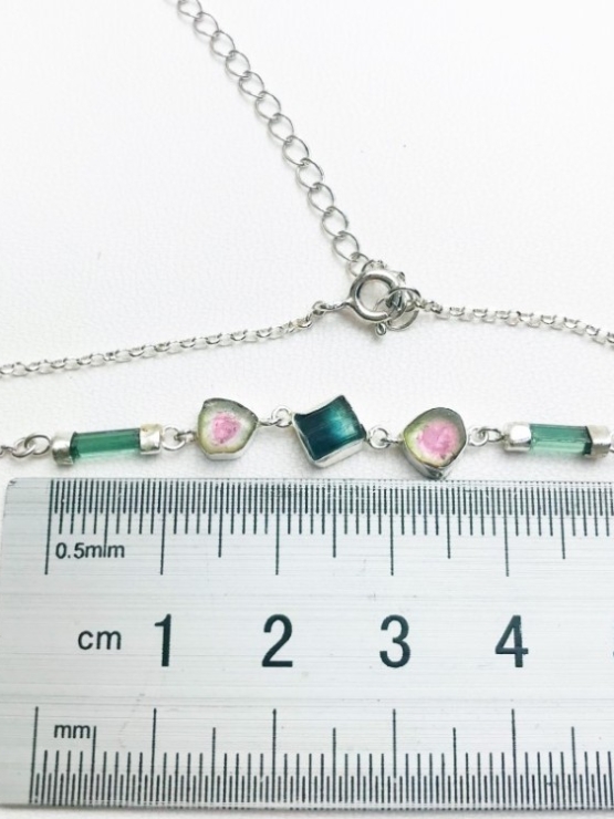 Dainty watermelon tourmaline bracelet for girls-natural watermelon tourmaline bracelet-tiny watermelon tourmaline bracelet for women (4)Dainty watermelon tourmaline bracelet for girls-natural watermelon tourmaline bracelet-tiny watermelon tourmaline bracelet for women (4)