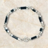 Unique black tourmaline bracelet for girls natural black tourmaline bracelet tiny black tourmaline bracelet natural black tourmaline bracelet (1)