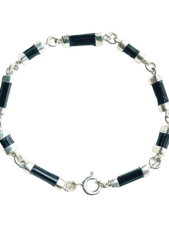 Unique black tourmaline bracelet for girls natural black tourmaline bracelet tiny black tourmaline bracelet natural black tourmaline bracelet (1)