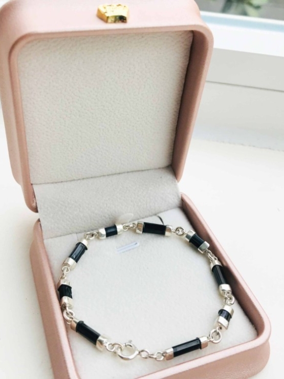 Unique black tourmaline bracelet for girls natural black tourmaline bracelet tiny black tourmaline bracelet natural black tourmaline bracelet (1)