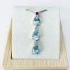 Waterdrop aquamarine pendant