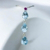Waterdrop aquamarine pendant