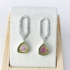 Watermelon tourmaline earrings