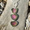 Watermelon tourmaline pendant