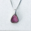 Watermelon tourmaline pendant Natural Watermelon tourmaline pendant Silver watermelon tourmaline pendant