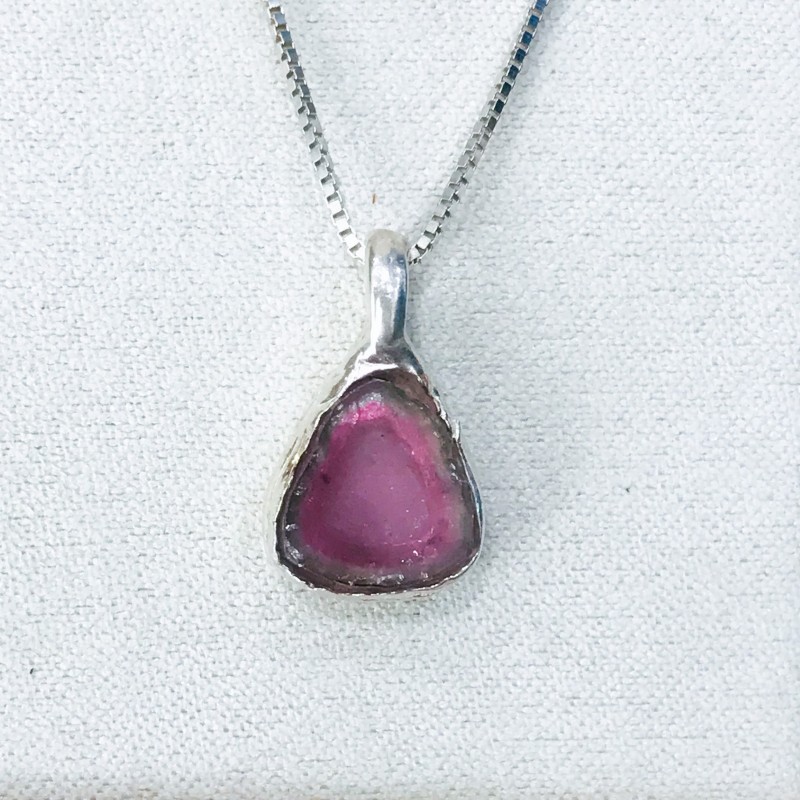 Watermelon tourmaline pendant Natural Watermelon tourmaline pendant Silver watermelon tourmaline pendant Watermelon tourmaline pendant Natural Watermelon tourmaline pendant Silver watermelon tourmaline pendant